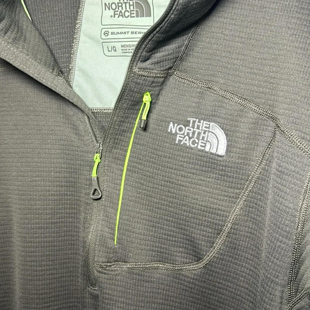 The North Face Summit Series green quarter zip up